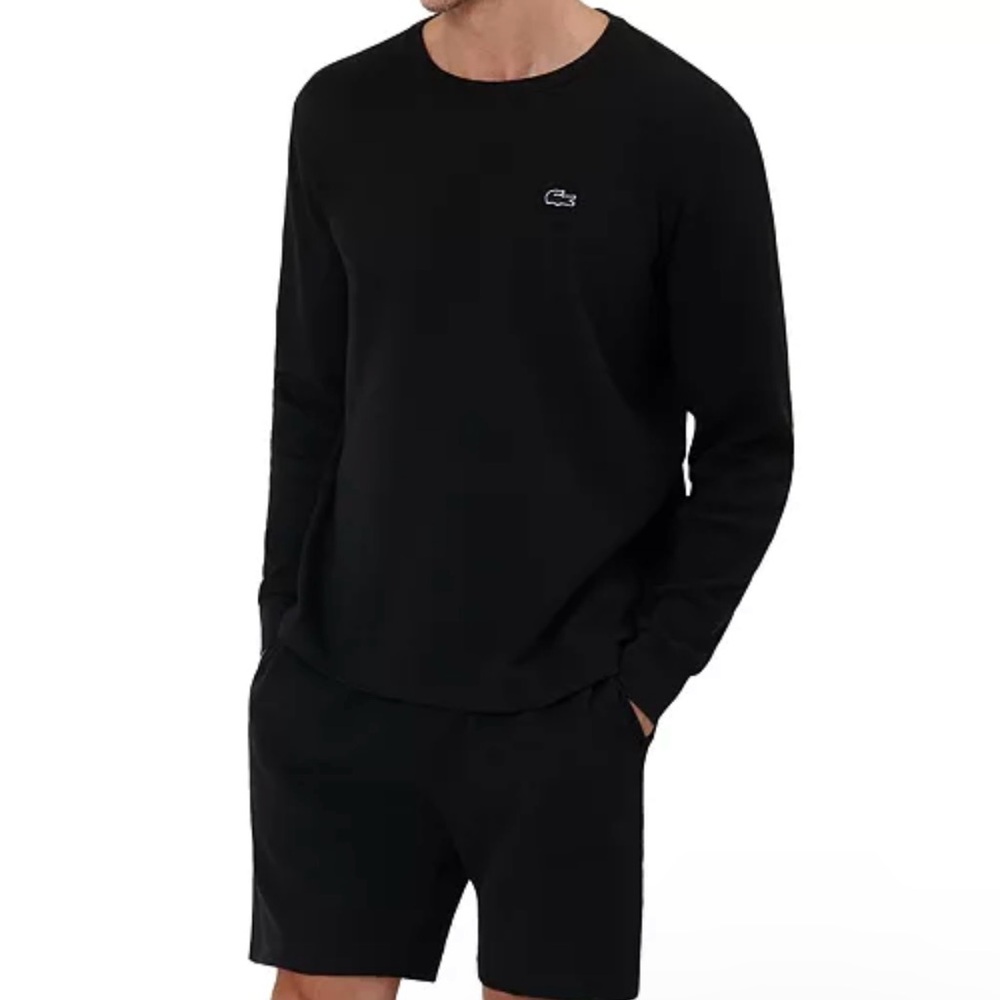Lacoste Classic Black Crew Neck Shirt